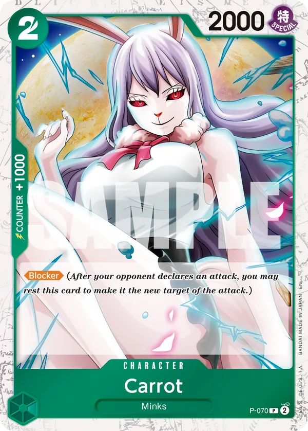 Carrot P-070 Alt Art One Piece card