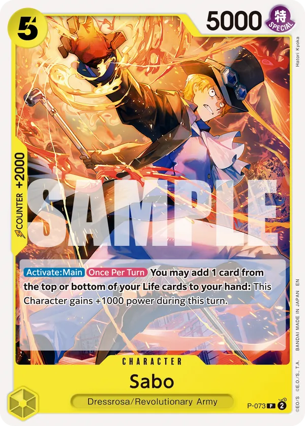 Sabo P-073 One Piece card