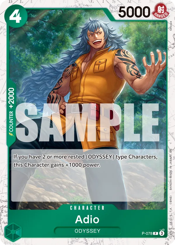 Adio P-078 One Piece card