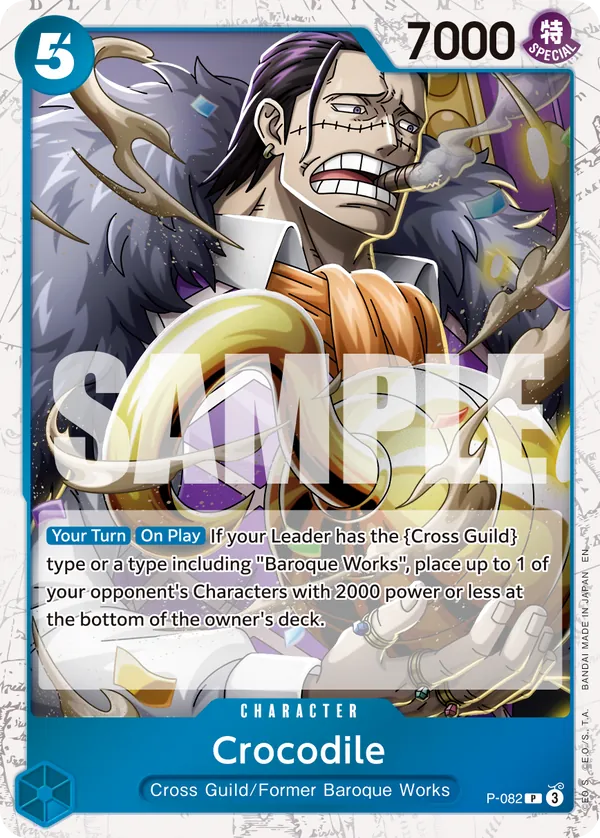 Crocodile P-082 Alt Art One Piece card