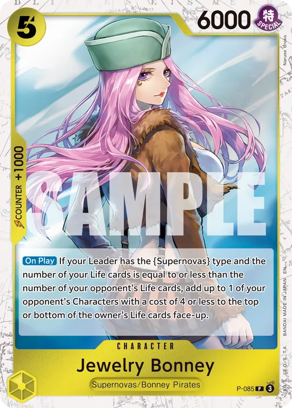 Jewelry Bonney P-085 One Piece card