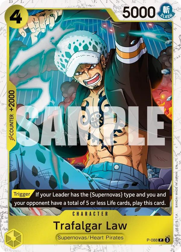 Trafalgar Law P-088 One Piece card