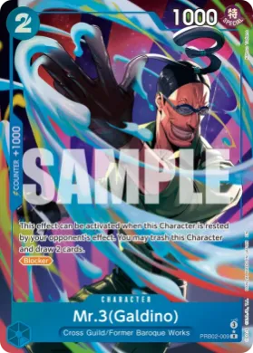 Mr.3(Galdino) (PRB02 PRB02-009) One Piece Card The Best Vol.2