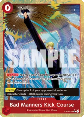 Bad Manners Kick Course (PRB02 OP04-016) One Piece Card The Best Vol.2