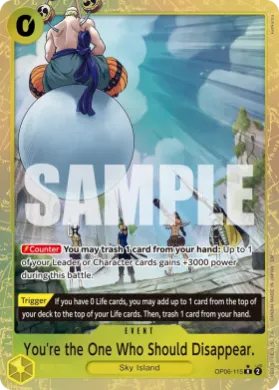 You're the One Who Should Disappear. (PRB02 OP06-115) One Piece Card The Best Vol.2