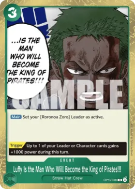 Luffy Is the Man Who Will Become the King of Pirates!!! (OP12 OP12-039) Legacy of the Master