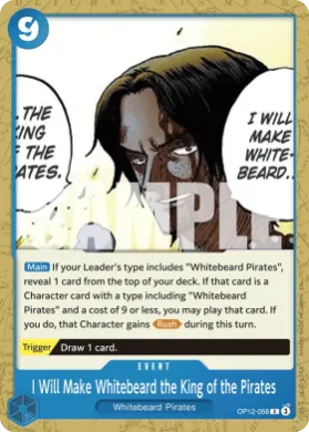 I Will Make Whitebeard the King of the Pirates (OP12 OP12-058) Legacy of the Master