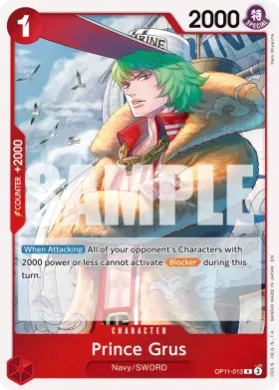 Prince Grus (OP11 OP11-013) A Fist of Divine Speed