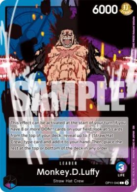 Monkey.D.Luffy (OP11 OP11-040) A Fist of Divine Speed