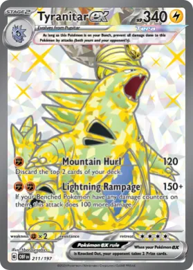 Tyranitar ex (OBF 211) Obsidian Flames