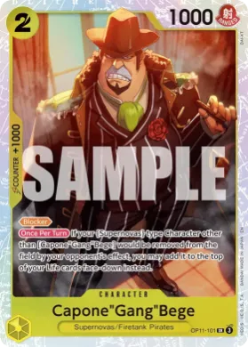 Capone"Gang"Bege (OP11 OP11-101) A Fist of Divine Speed