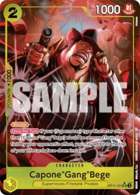 Capone"Gang"Bege (OP11 OP11-101) A Fist of Divine Speed