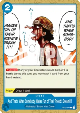 And That's When Somebody Makes Fun of Their Friend's Dream!!!! (EB02 EB02-030) Anime 25th Collection