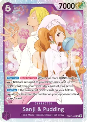 Sanji & Pudding (EB02 EB02-035) Anime 25th Collection