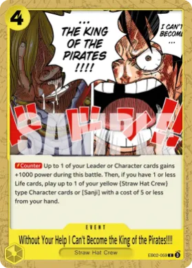 Without Your Help I Can't Become the King of the Pirates!!!! (EB02 EB02-059) Anime 25th Collection
