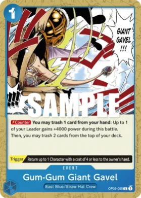 Gum-Gum Giant Gavel (OP03 OP03-055) Pillars of Strength