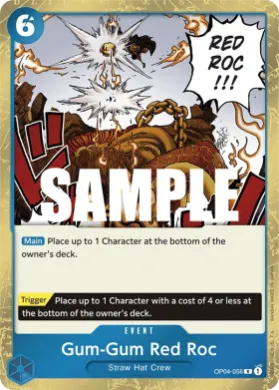 Gum-Gum Red Roc (OP04 OP04-056) Kingdoms of Intrigue