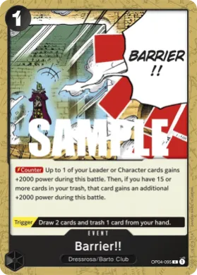 Barrier!! (OP04 OP04-095) Kingdoms of Intrigue