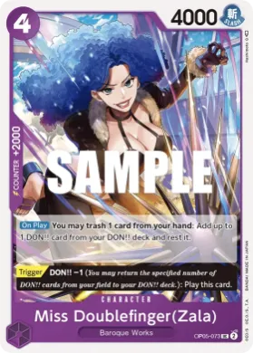 Miss Doublefinger(Zala) (OP05 OP05-073) Awakening of the New Era
