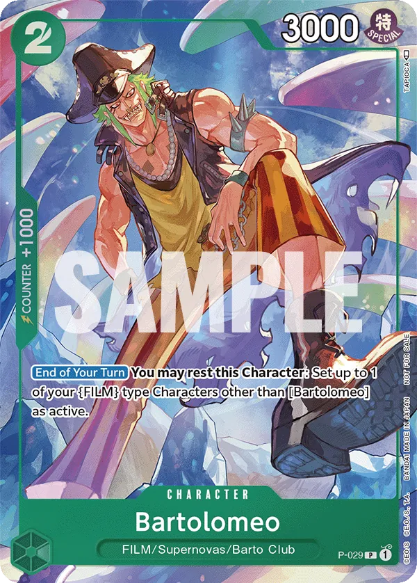 Bartolomeo P-029 One Piece card