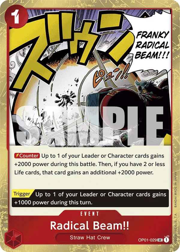 Radical Beam!! OP01-029 One Piece card