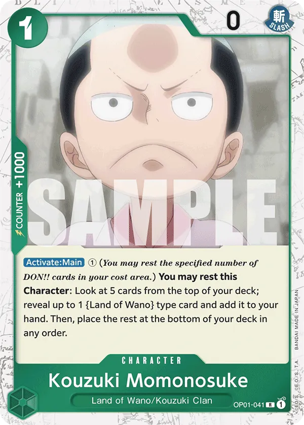 Kouzuki Momonosuke OP01-041 One Piece card