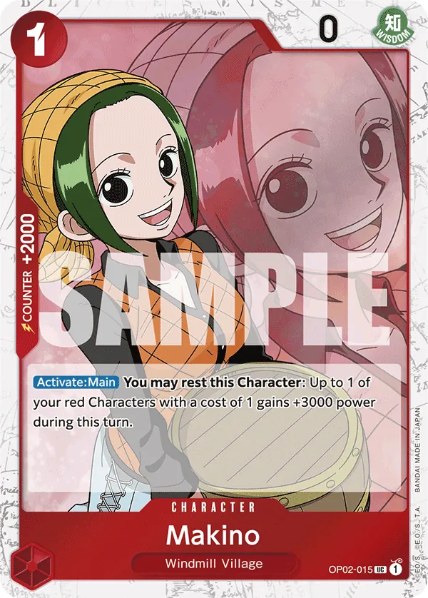 Makino OP02-015 One Piece card