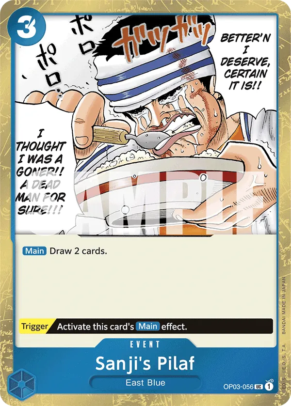 Sanji's Pilaf OP03-056 One Piece card