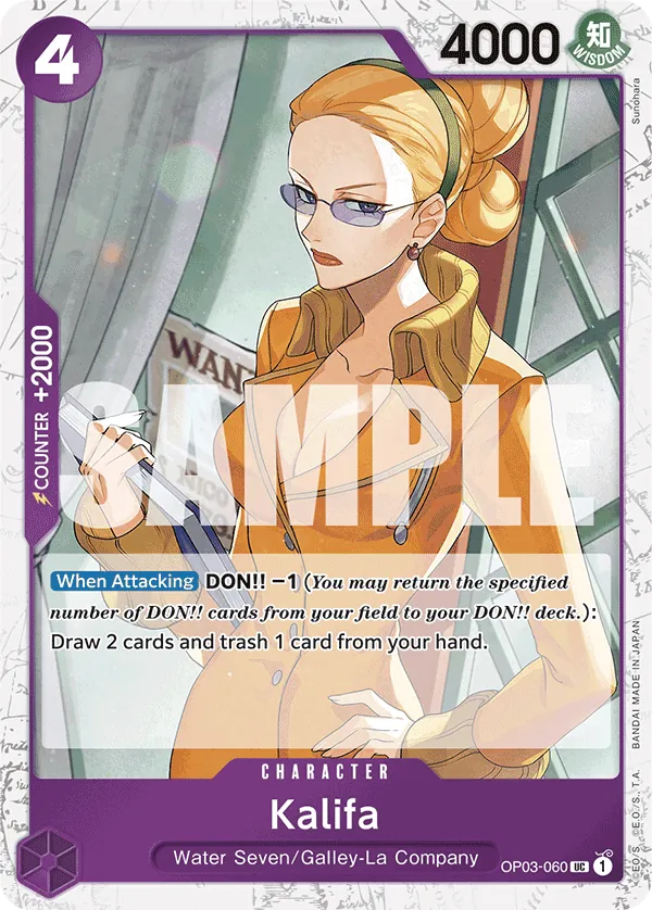Kalifa OP03-060 One Piece card