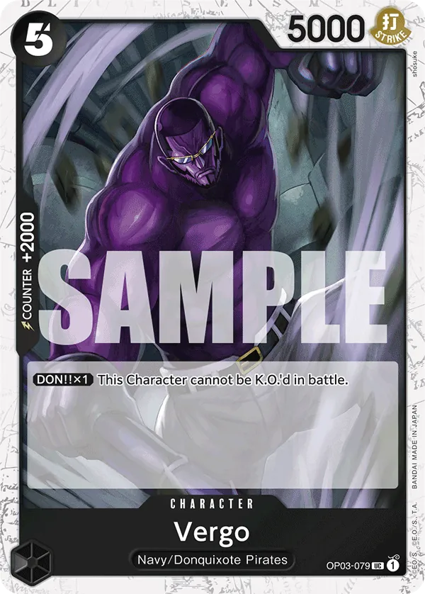 Vergo OP03-079 One Piece card
