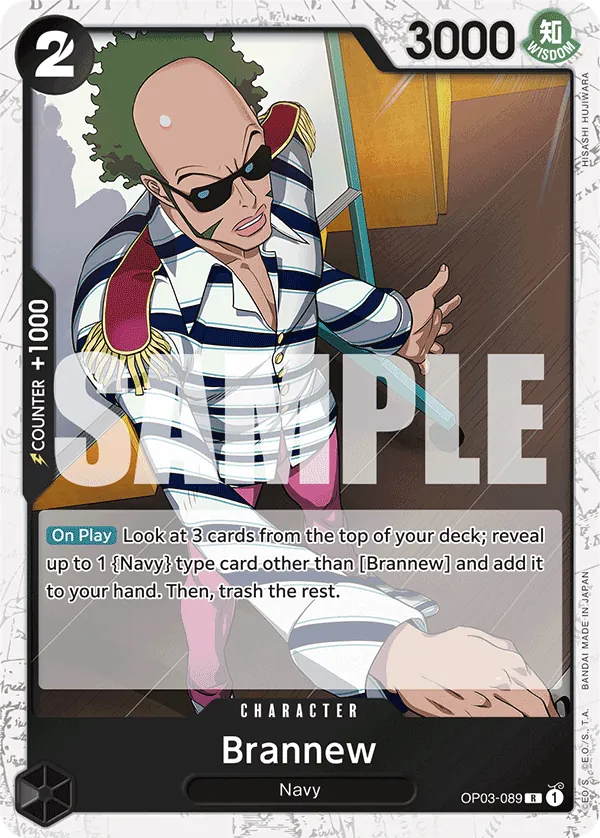 Brannew OP03-089 Alt Art One Piece card
