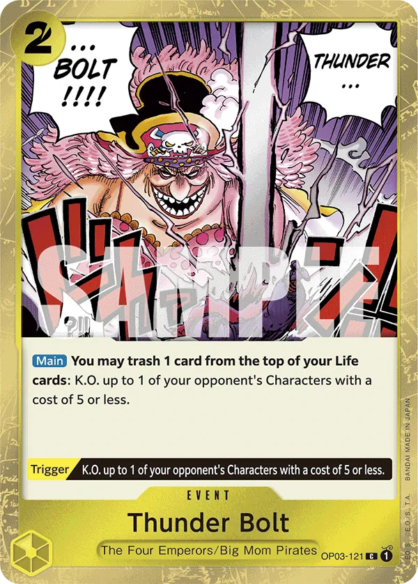 Thunder Bolt OP03-121 One Piece card