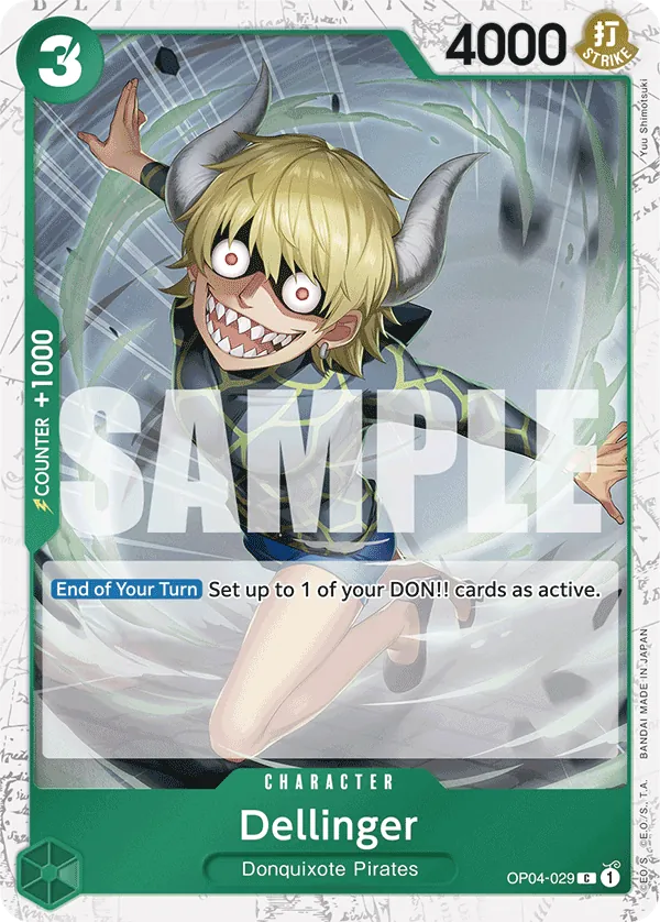 Dellinger OP04-029 One Piece card