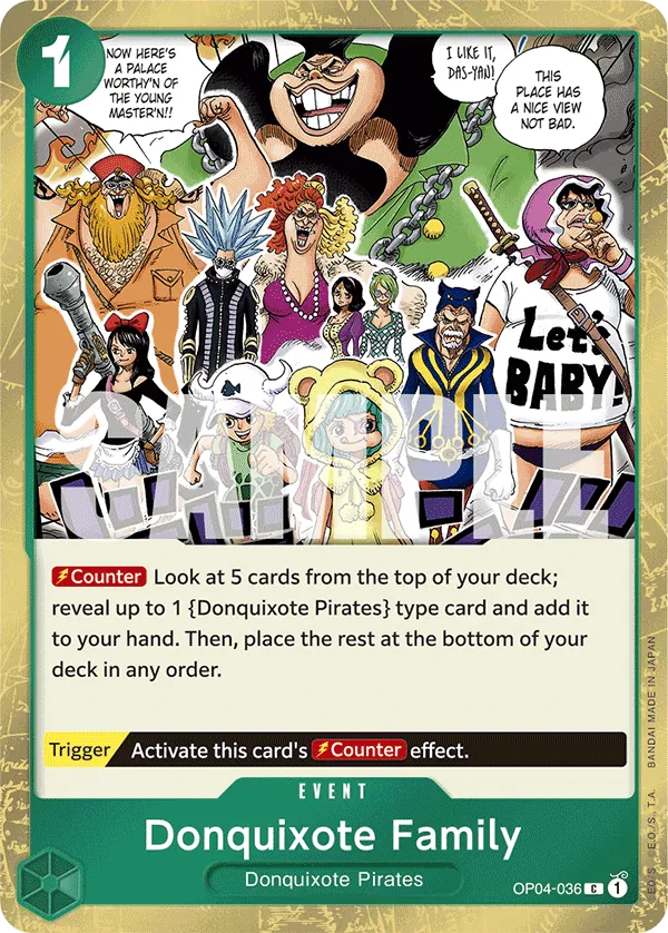 Donquixote Family OP04-036 One Piece card