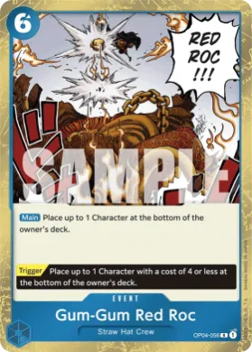Gum-Gum Red Roc (PRB01 OP04-056) One Piece Card The Best