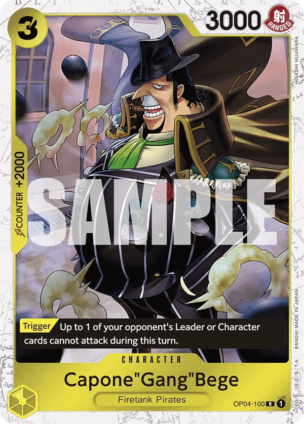 Capone"Gang"Bege OP04-100 Alt Art One Piece card