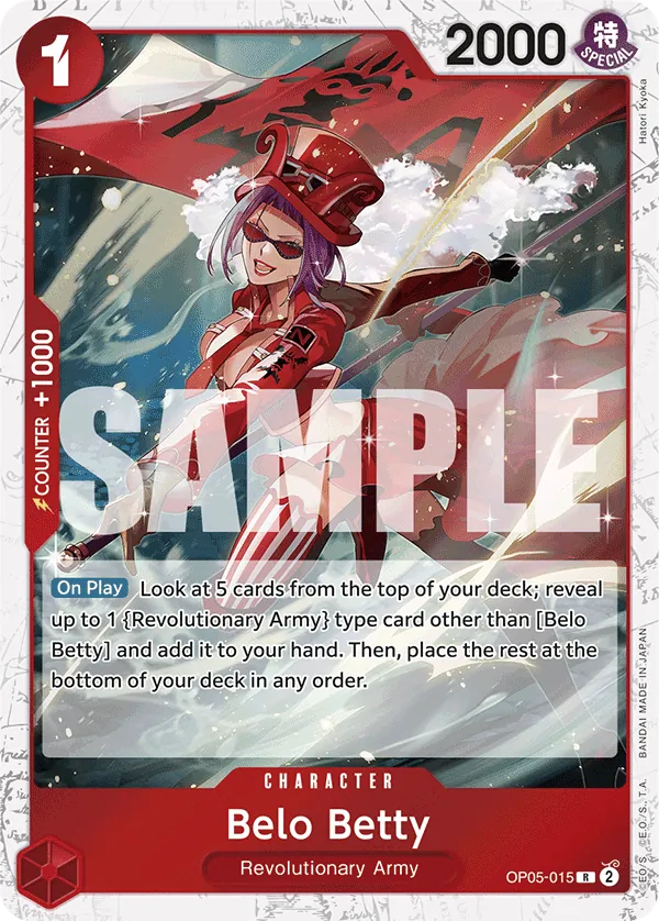 Belo Betty OP05-015 Alt Art One Piece card