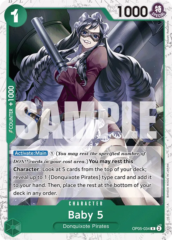 Baby 5 OP05-034 Alt Art One Piece card