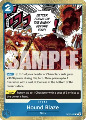 Hound Blaze (PRB01 OP05-057) One Piece Card The Best