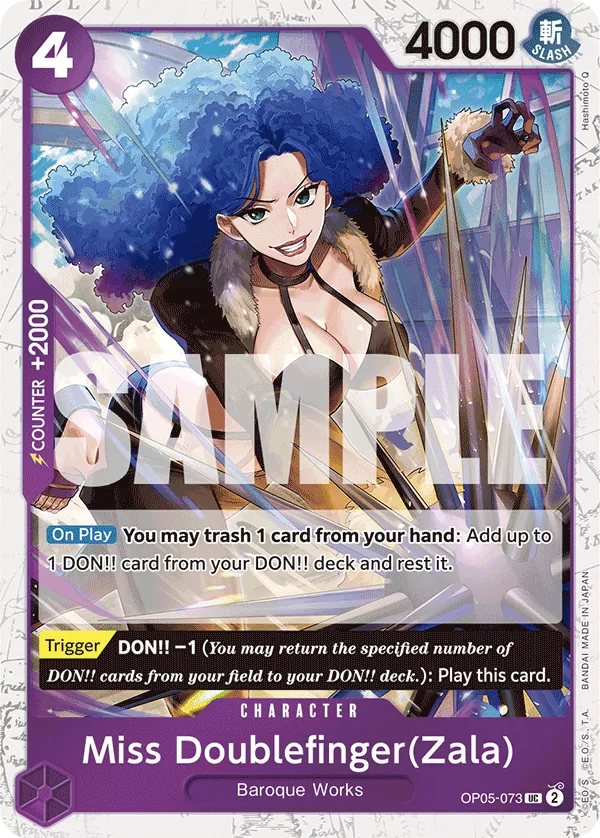 Miss Doublefinger(Zala) OP05-073 One Piece card