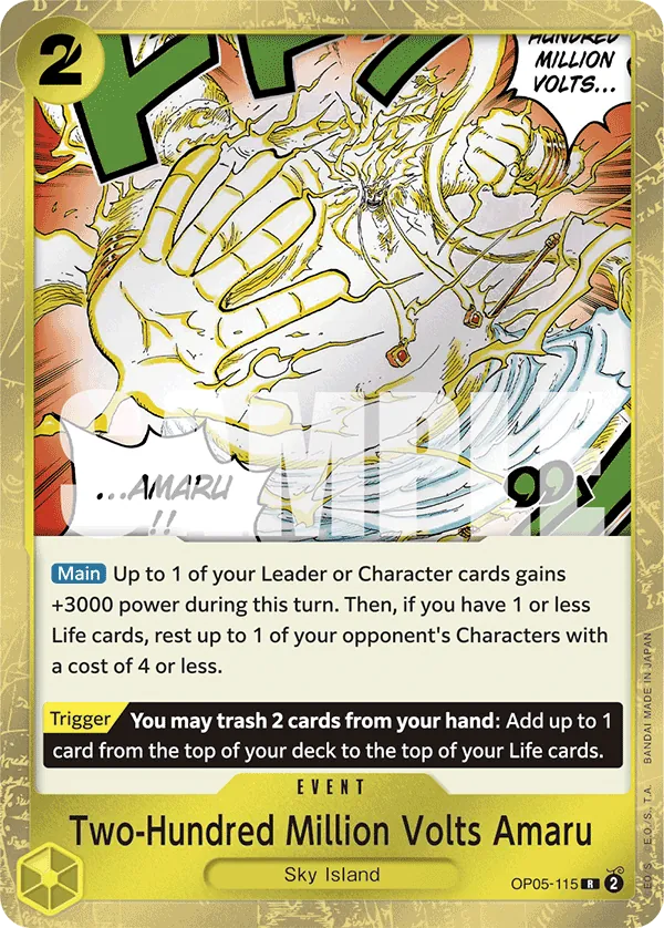 Two-Hundred Million Volts Amaru OP05-115 One Piece card