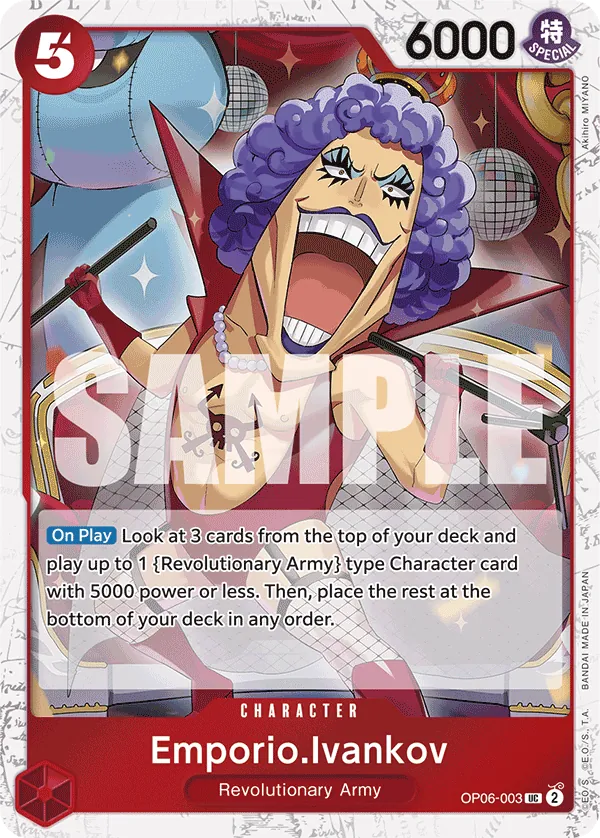 Emporio.Ivankov OP06-003 One Piece card