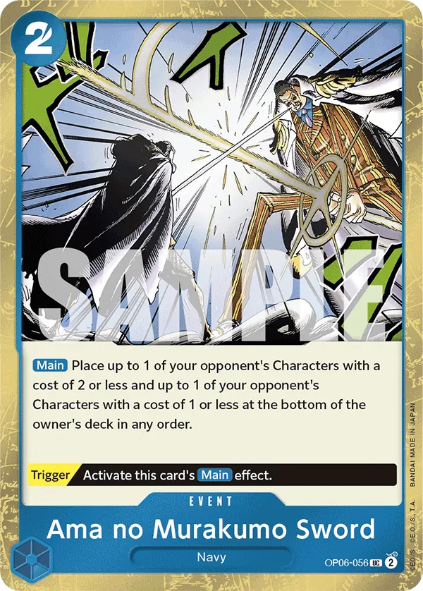 Ama no Murakumo Sword OP06-056 One Piece card