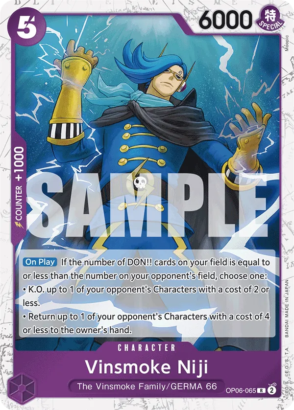 Vinsmoke Niji OP06-065 One Piece card