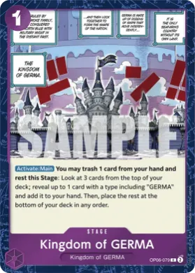 Kingdom of GERMA (PRB01 OP06-079) One Piece Card The Best