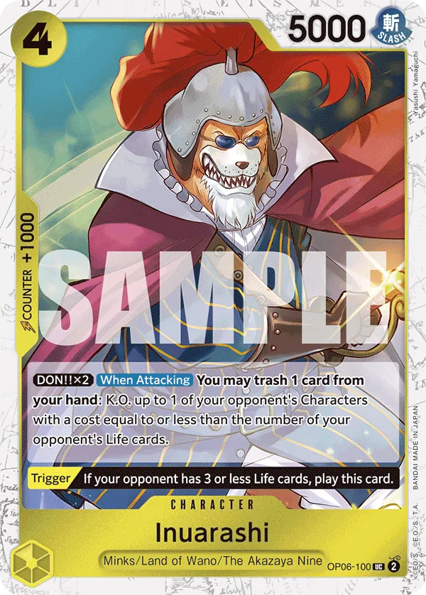 Inuarashi OP06-100 One Piece card