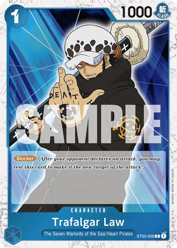 Trafalgar Law ST03-008 One Piece card