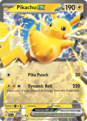 Pikachu ex (PAL 63) Paldea Evolved