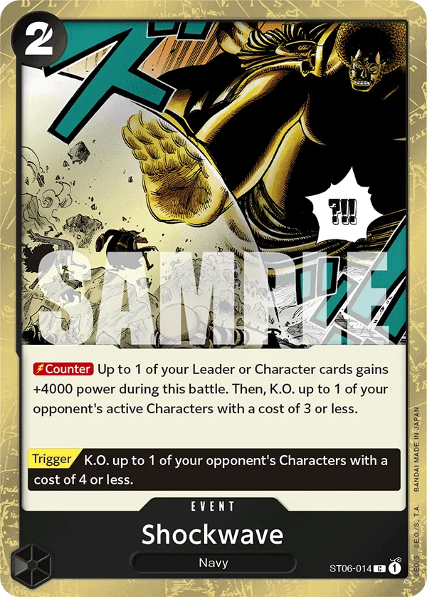 Shockwave ST06-014 One Piece card