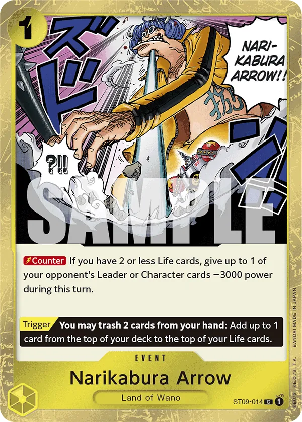 Narikabura Arrow ST09-014 One Piece card
